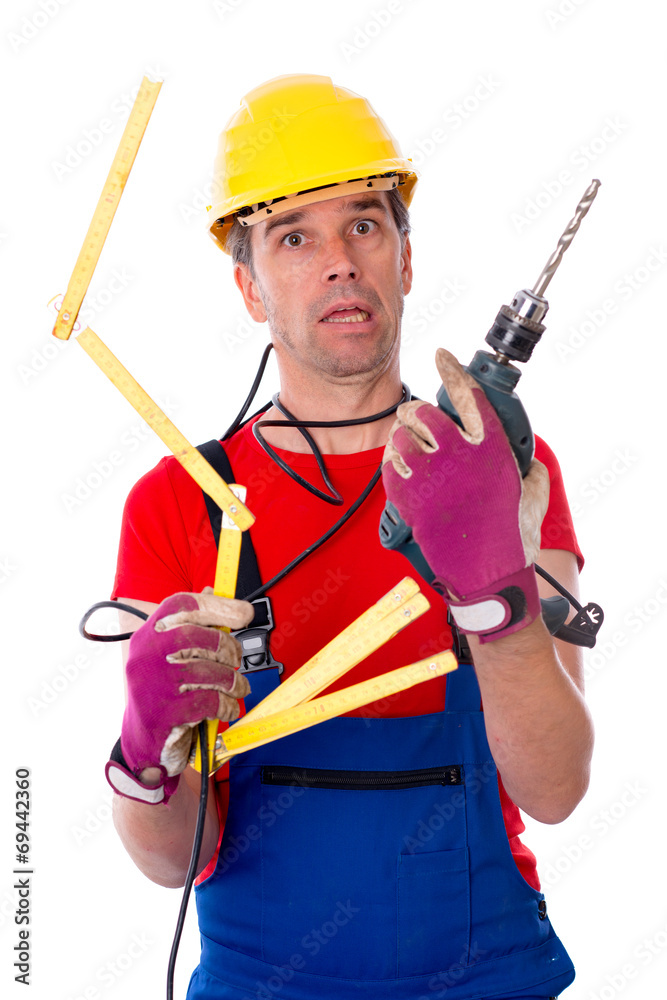 worker with different tools is over-worked worker with different tools is over-worked