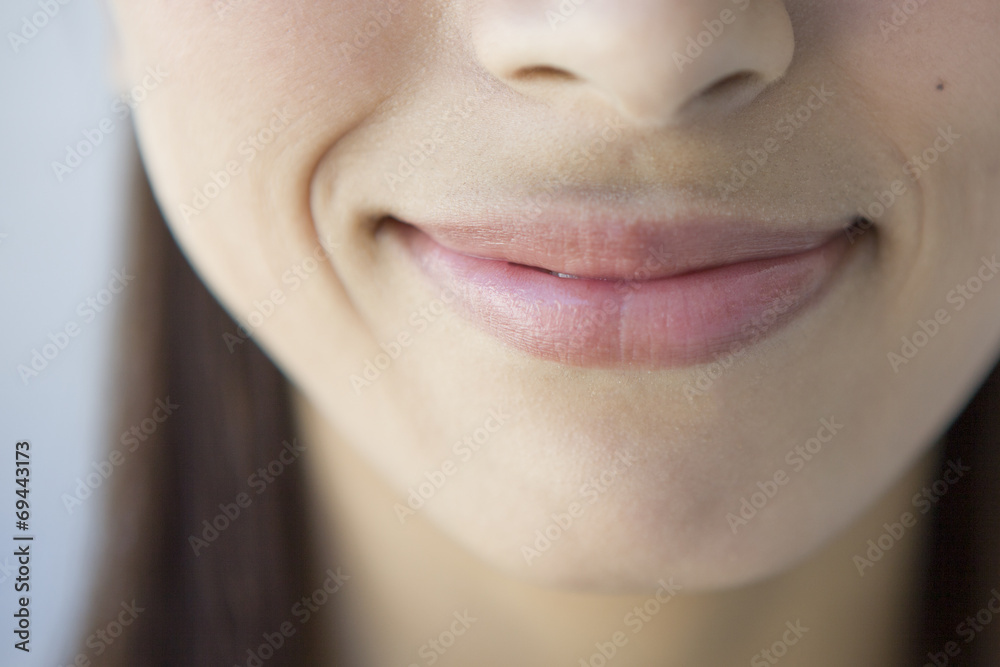 Fototapeta premium Mouth of the woman laughed
