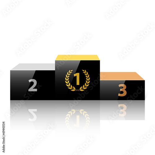 Winners podium