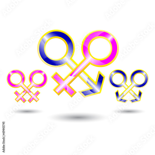 sex symbol illustrator isolated
