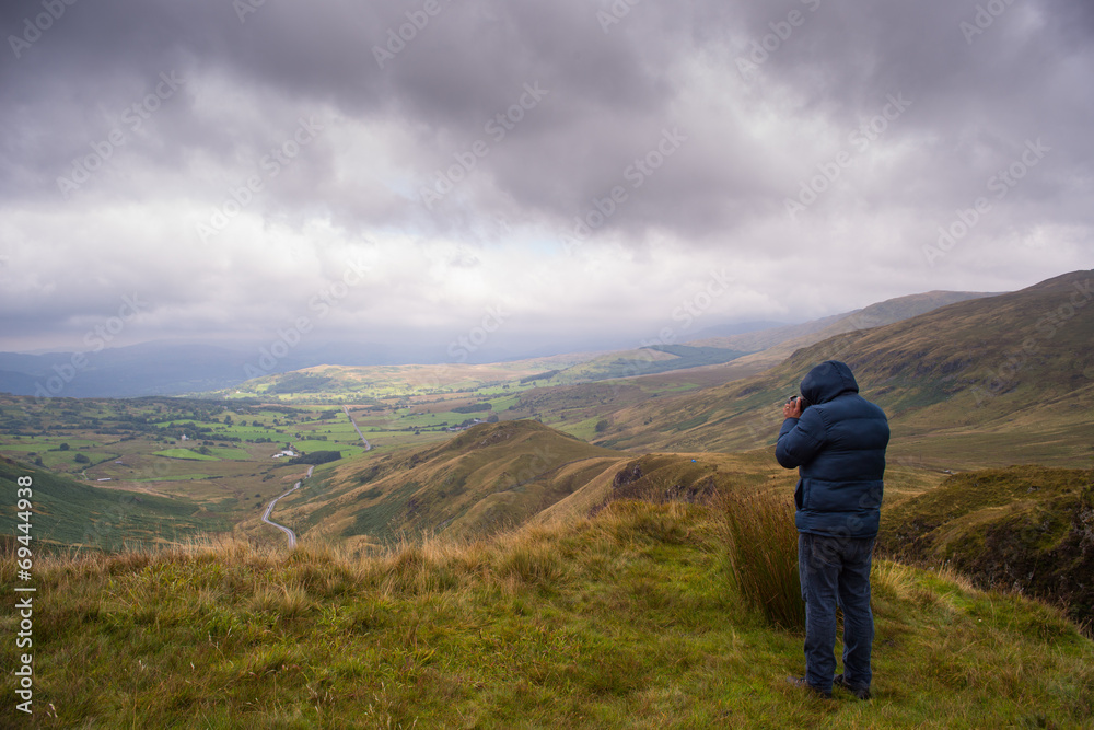 taking landscape photograph Snowdonia