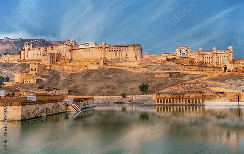 View of Amber fort, Jaipur, India photo