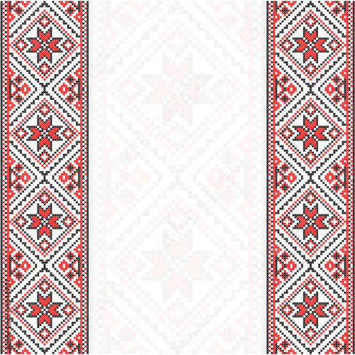 Embroidery. Ukrainian national ornament