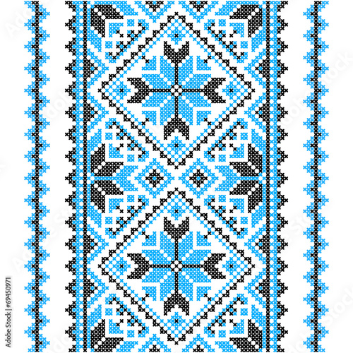 Embroidery. Ukrainian national ornament