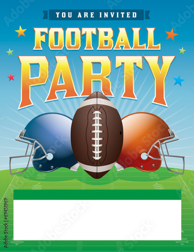 Football Party Illustration