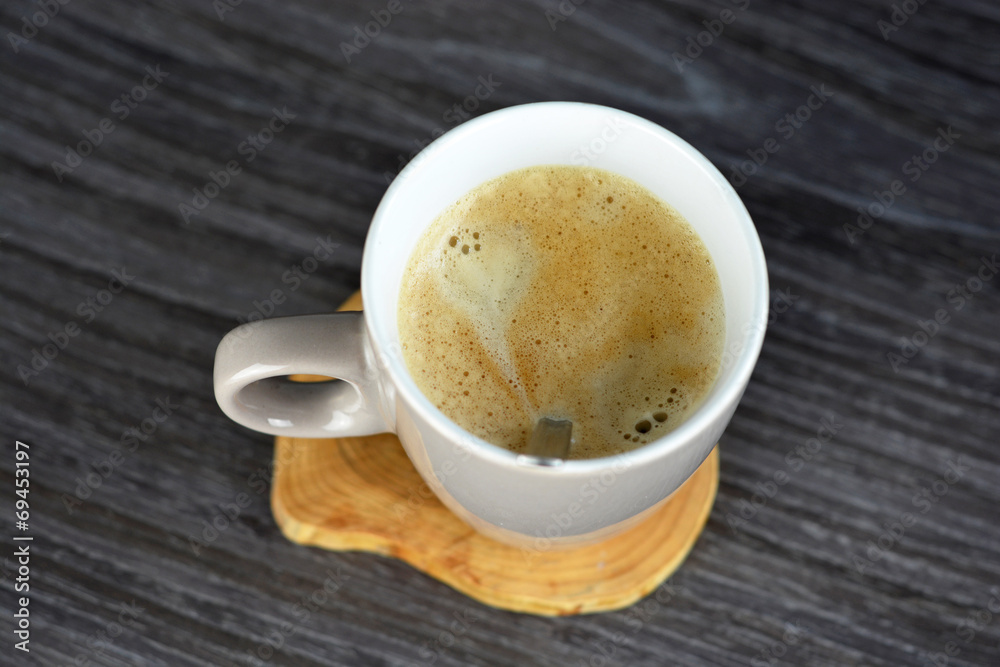 Heerlijke verse koffie met muffin Heerlijke verse koffie met muffin