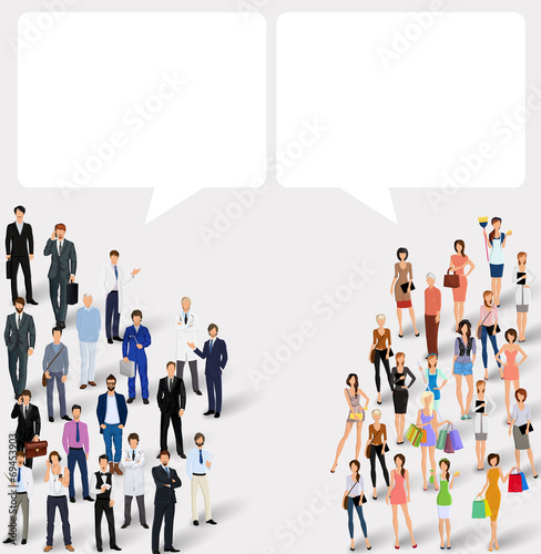 Chat people concept