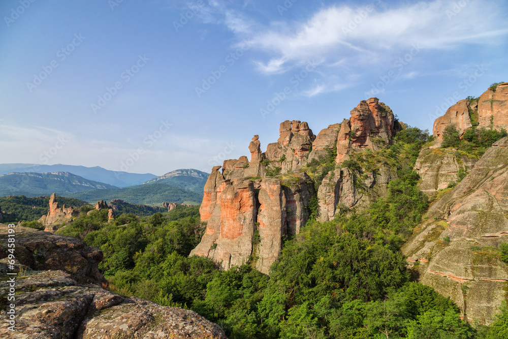 Belogradchik rocks in the early morning