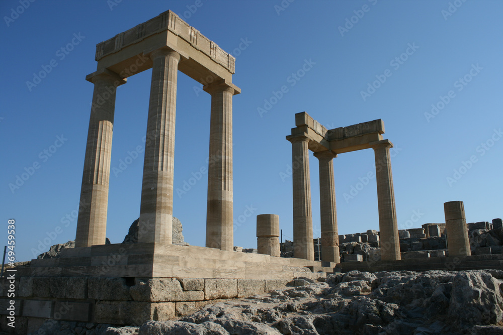 Lindos Acropolis Rhodes Island Greece 03