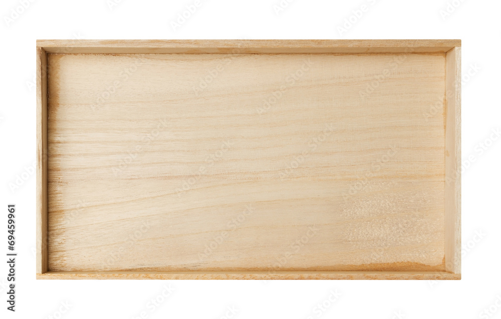 Fototapeta premium Wooden frame isolated on white