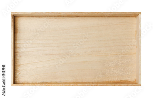Wooden frame isolated on white