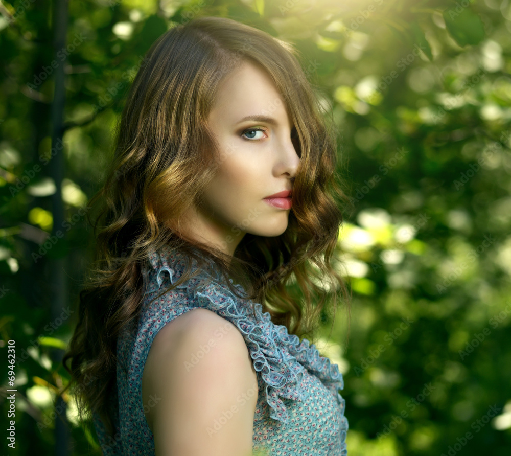beautiful girl in fairy forest beautiful girl in fairy forest