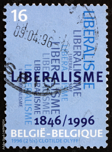 Postage stamp Belgium 1996 Liberal Party