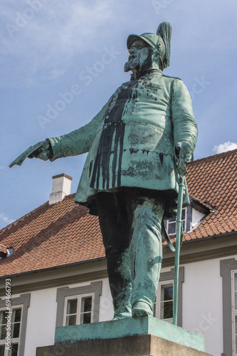 Frederik den Syvende Grundloven Statue Ringsted photo