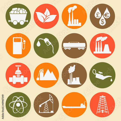 Set 16 fuel and energy icons