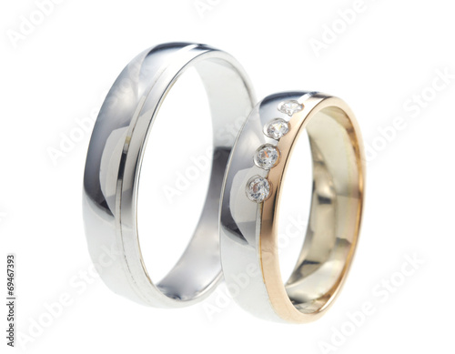 Wedding rings isolation