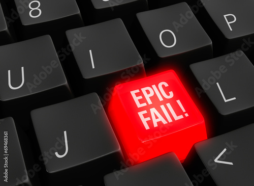 Bilde på lerret Epic Fail In Technology