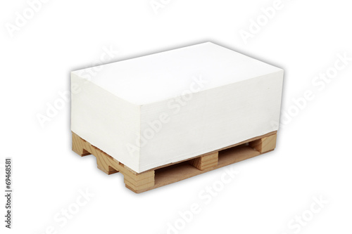 Pallet with paper
