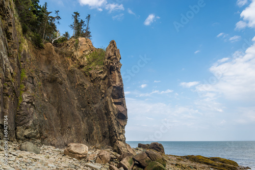 Cliifs of Cape Enrage along the Bay of Fundy