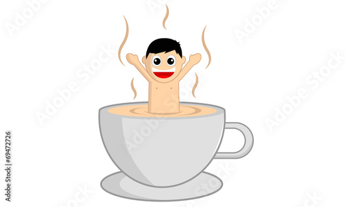 White coffee hot spring