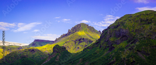 Panorama of Icelandic mountains © sergemi