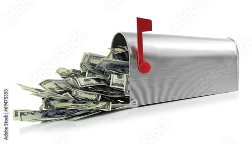 Wallpaper Mural Mailbox full of money Torontodigital.ca