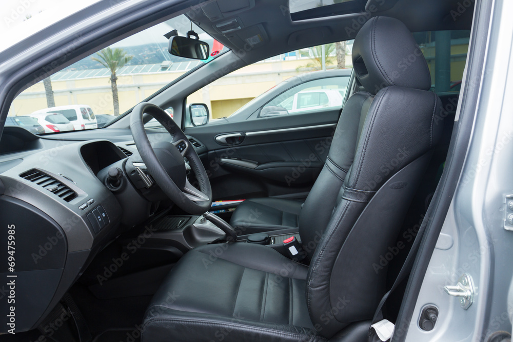interior of modern car interior of modern car