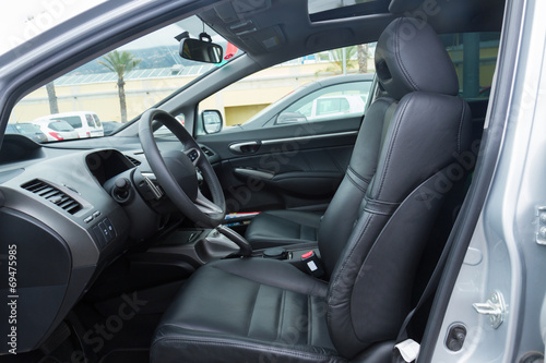 interior of modern car