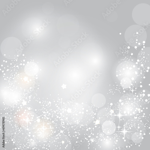 Christmas Glossy Star Background Vector Illustration