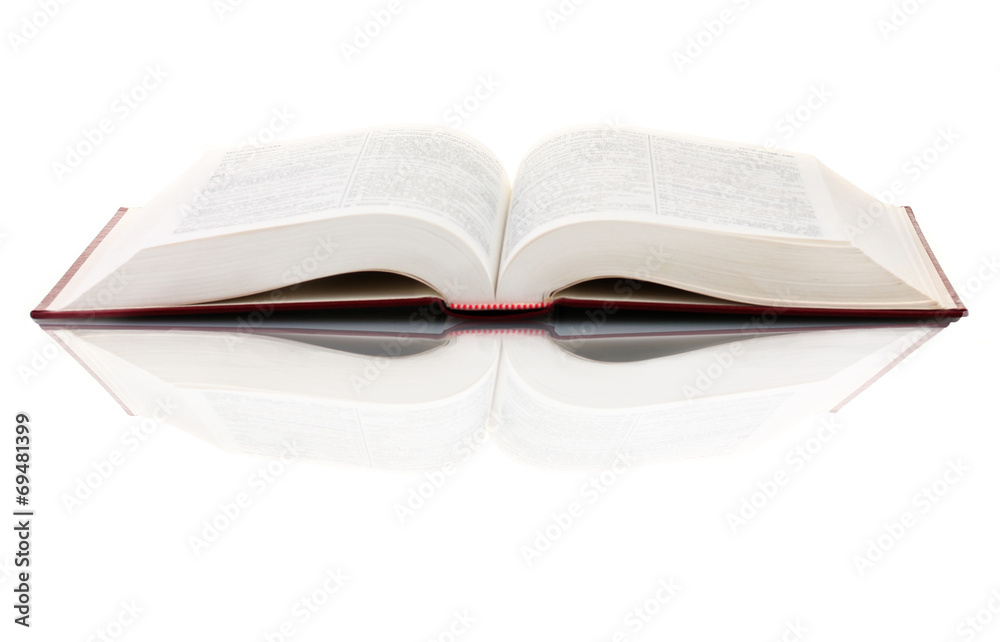 Open book isolated on white Open book isolated on white