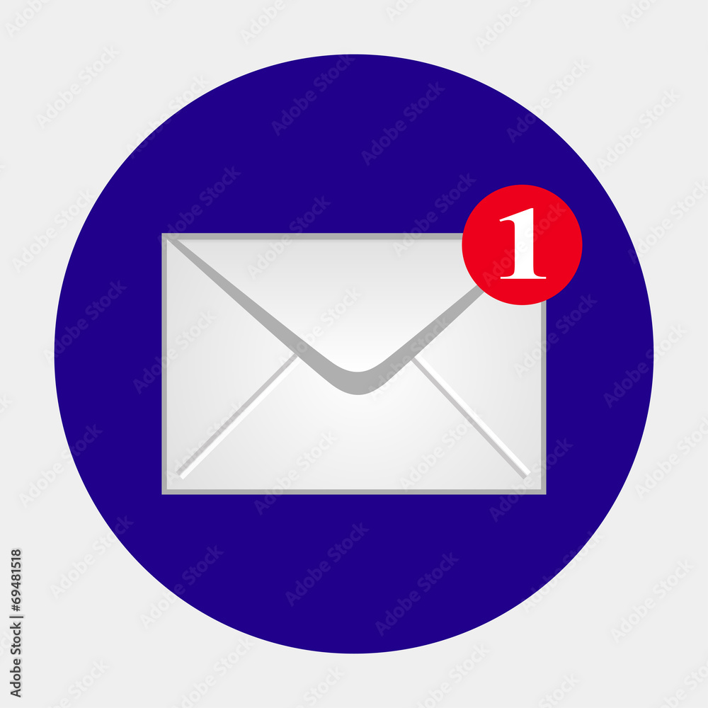 Векторный значок с изображением конверта