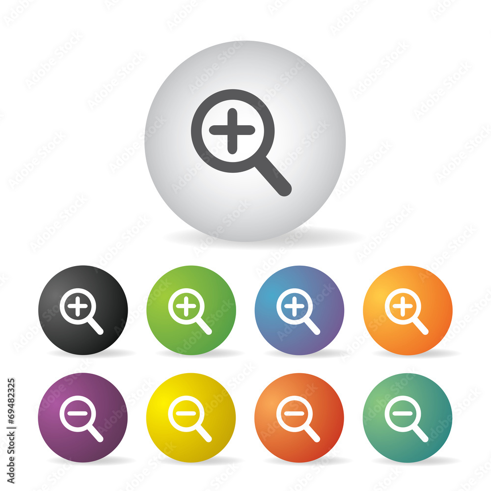 magnifier icon set magnifier icon set