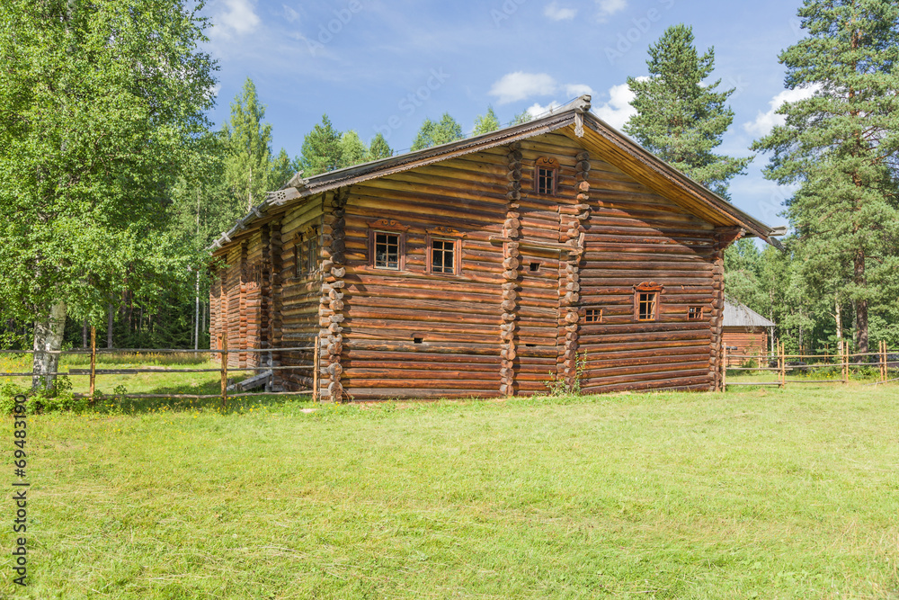 Obraz premium Малые Корелы, Россия. Дом-двор А. Туробова, 20-е годы XIX века