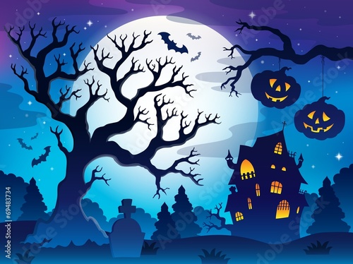 Spooky tree theme image 8