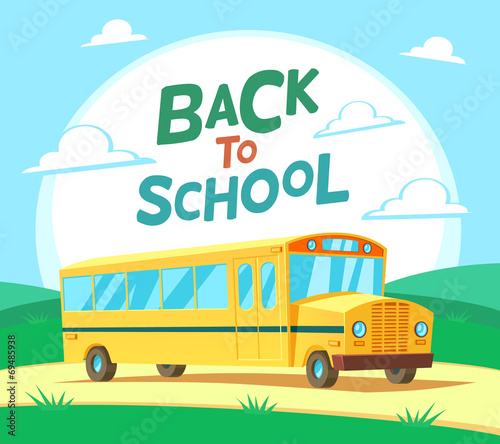 Vector school bus illustration