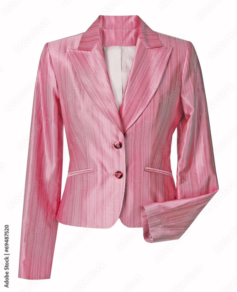pink jacket isolated on white pink jacket isolated on white