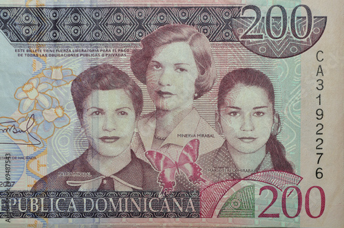 mirabal sister dominican banknote photo