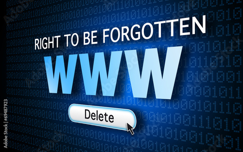 Tablou pe pânză Right to be forgotten