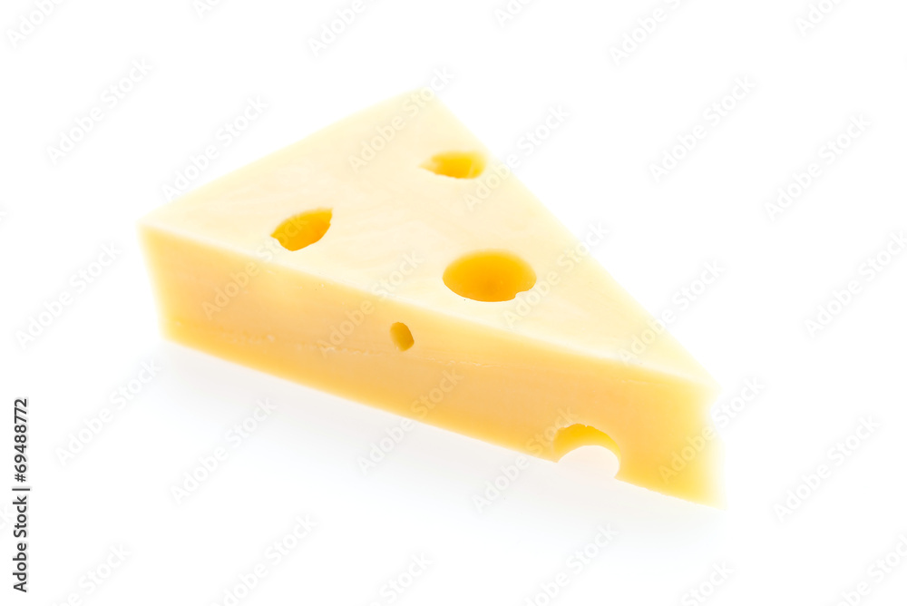 Cheese isolated on white Cheese isolated on white