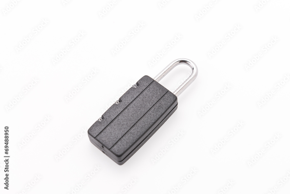 Padlock isolated on white