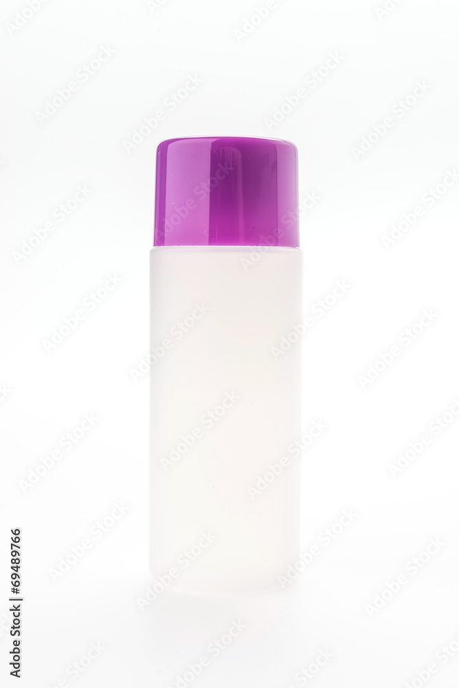 Cosmetic bottle isolated on white