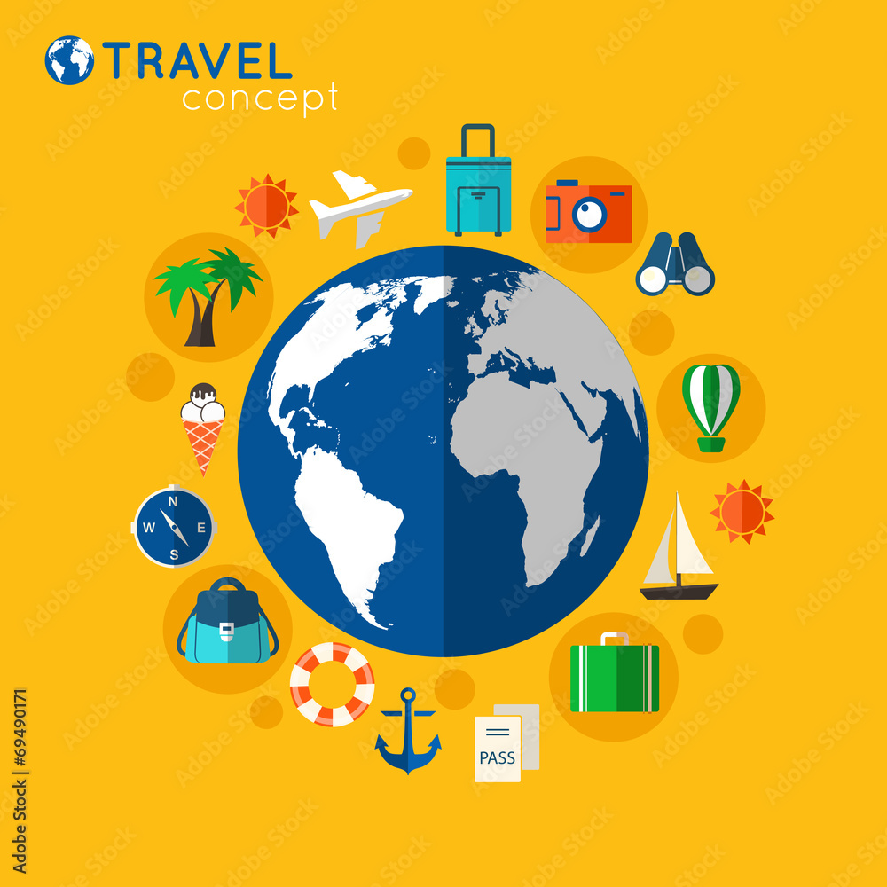 Fototapeta premium Travel concept