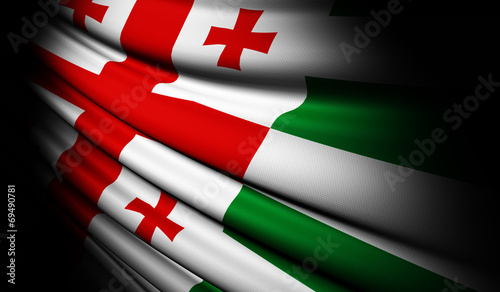 Фотография Abkhazia flag waving on the wind