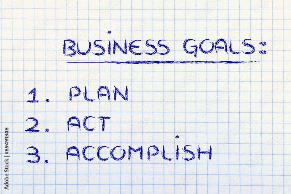 business goals: planning success business goals: planning success