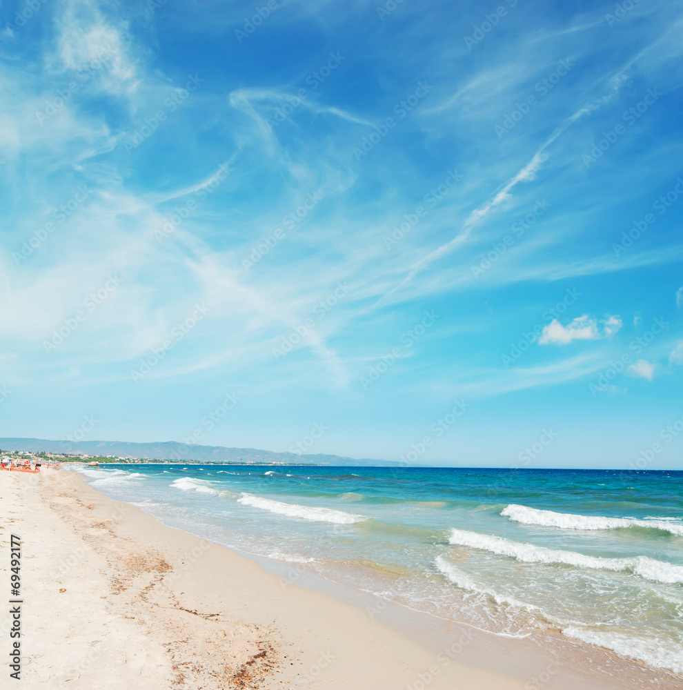 Obraz premium clouds over Poetto