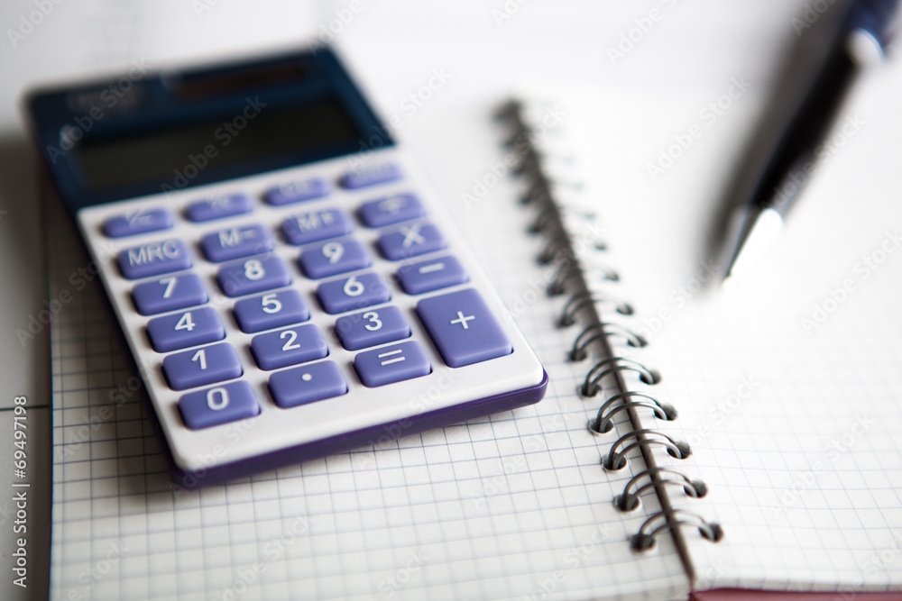 work on the calculator and papers work on the calculator and papers