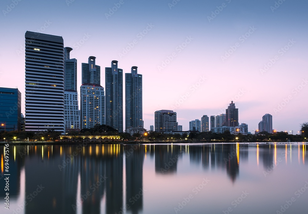 Naklejka premium Bangkok Cityscape