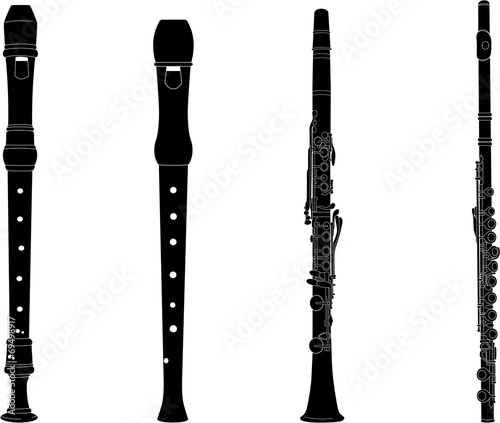 flutes black photo