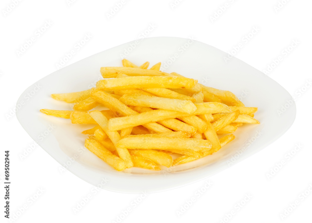 Pile of french fries in plate