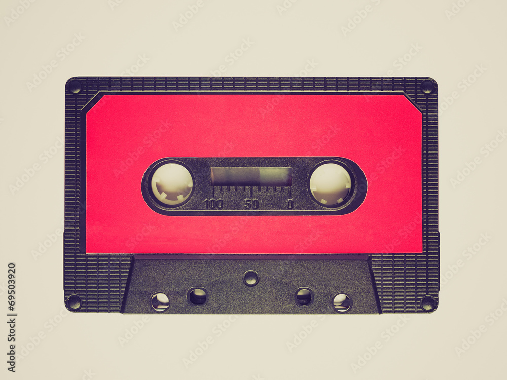 Fototapeta premium Retro look Audio tape cassette